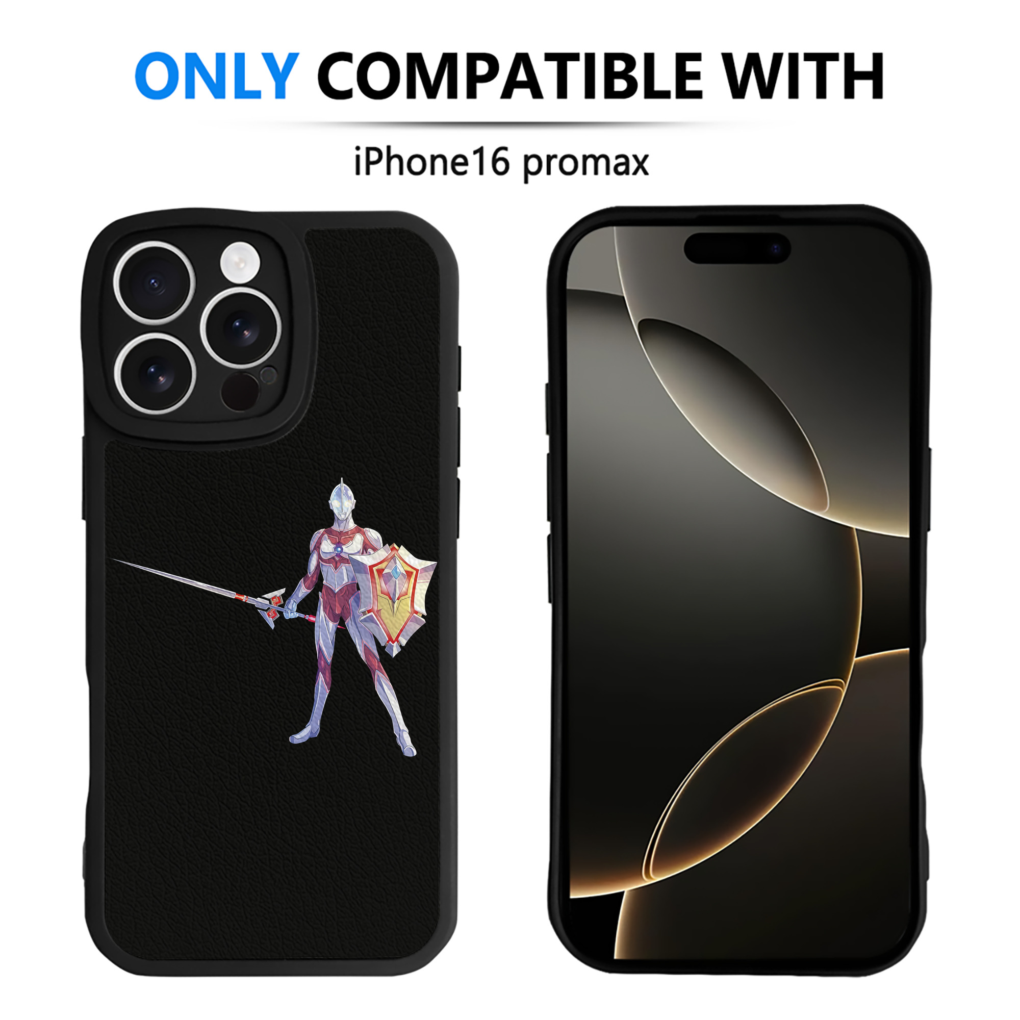 （画像用） ウルトラマン Ultraman 【iPhone 16シリーズ対応】シリコンスマホケース（レザー調） 材質：シリコン